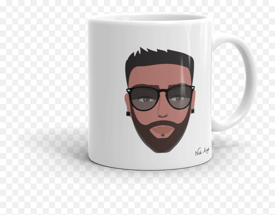 Designer Series - Mug Blackkapscom Coffee Cup Png,Angel Emoji Png