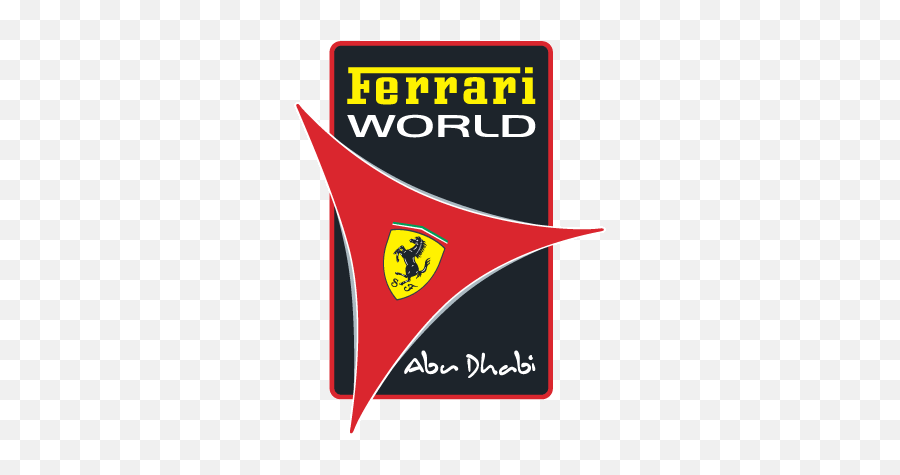 Download Ferrari World Brand Logo In - Ferrari World Abu Dhabi Logo Png,World Logo Png