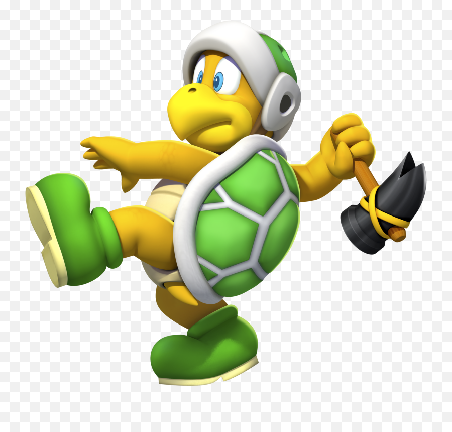 Download Beak And Head Are Different Color Eyes Placed - Super Mario Bros Hammer Bro Png,Mario Head Png