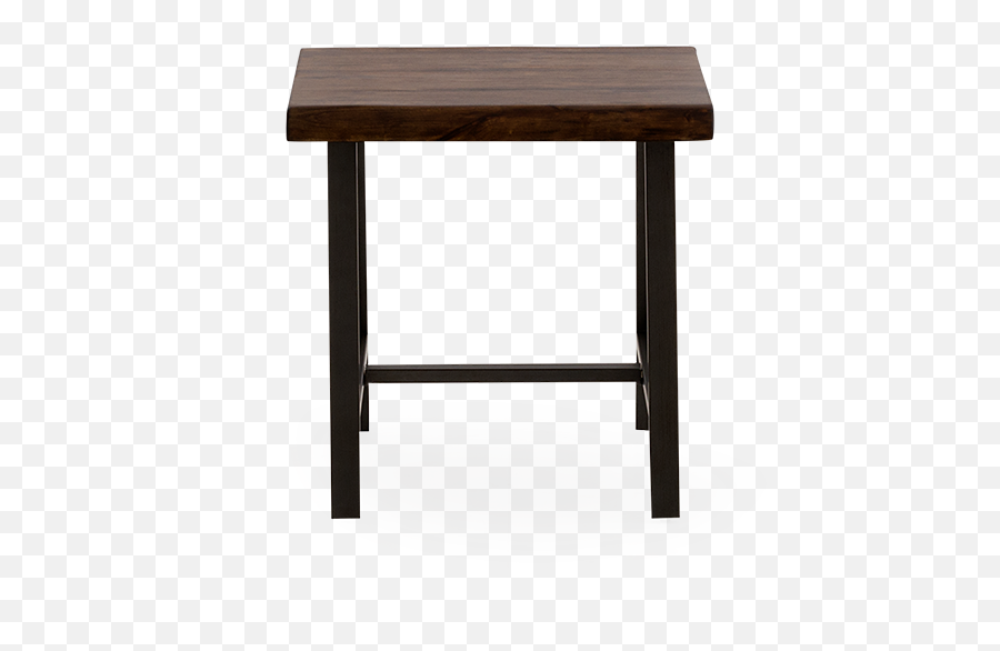 Acacia And Metal End Table Png