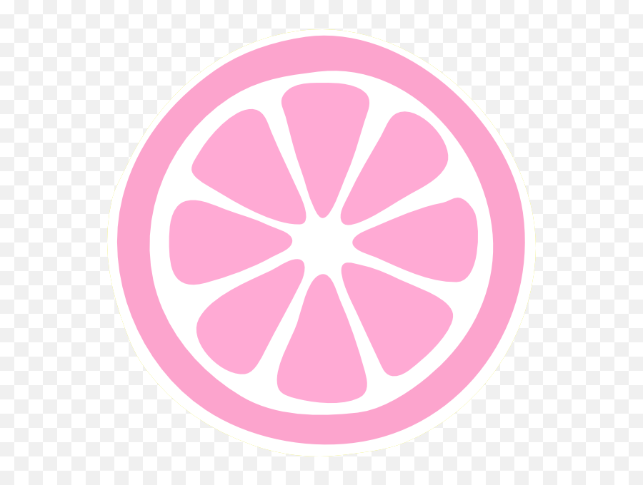 Download Hd Pink Lemon Slice Png Large - Clipart Cucumber Slice Png,Lemon Slice Png