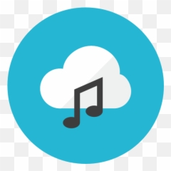 Cloud Music Icon Kameleon Iconset Webalys - Round Png