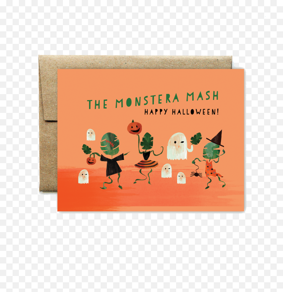 Monstera Mash Happy Halloween - Cartoon Png,Happy Halloween Transparent