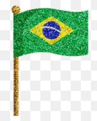 Bandeira Brasil Glitter - Flag png