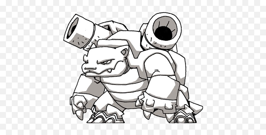 Blastoise Drawing - Blastoise Sketch Png,Blastoise Png