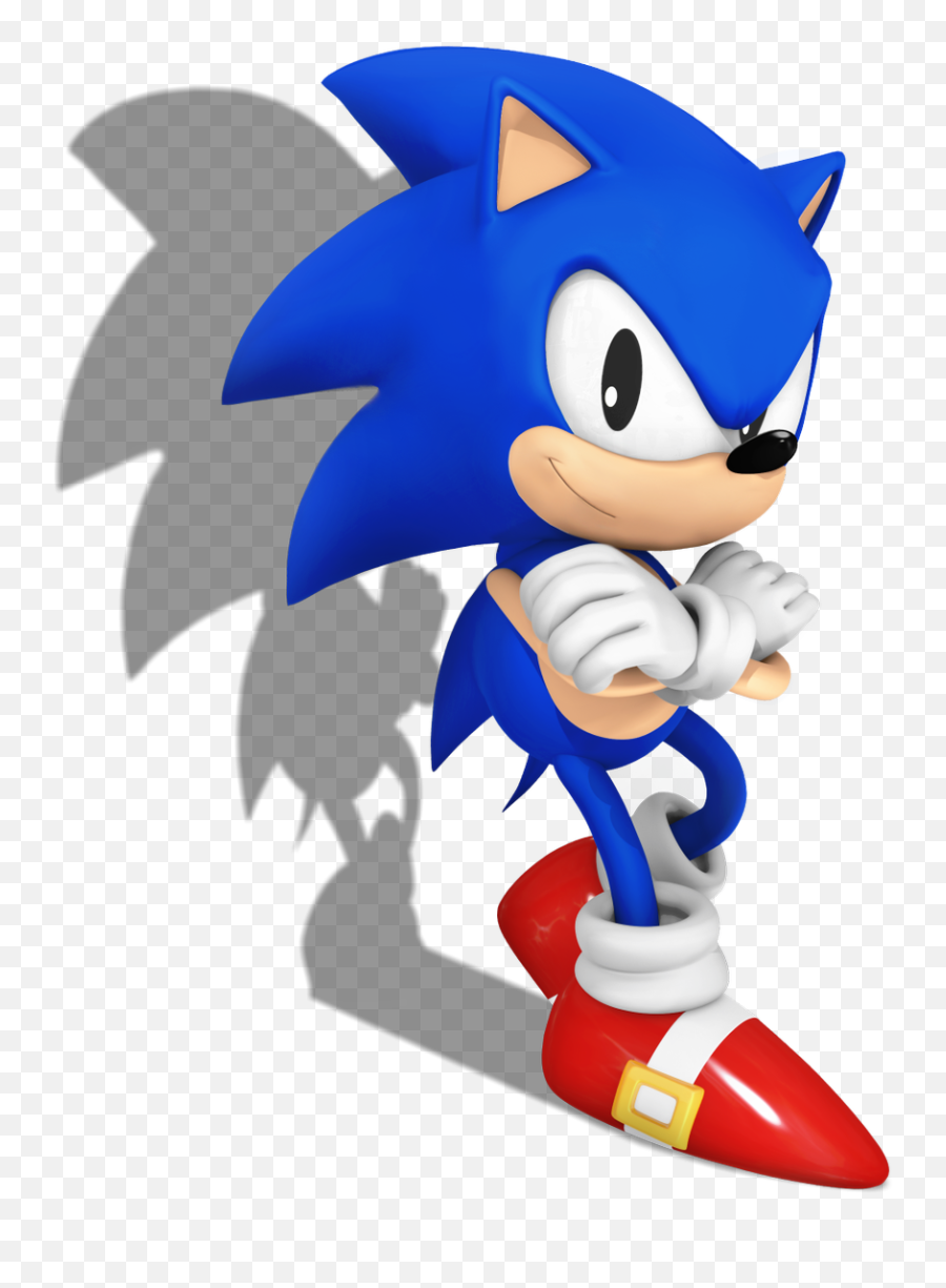 Sonic Character Figurine Fictional - Nibroc Rock Classic Sonic Png,Sonic Forces Png