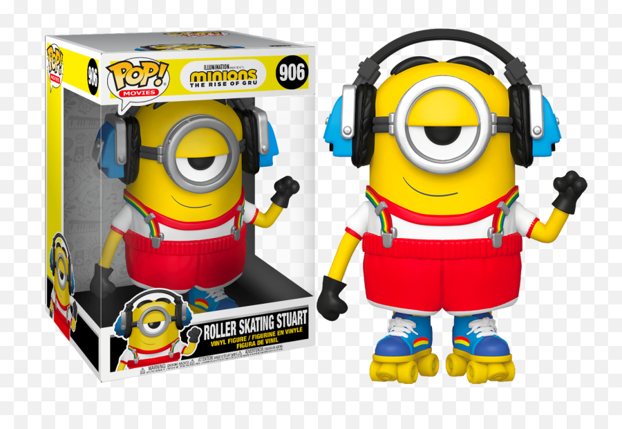 Roller Skating Stuart - Minions The Rise Of Gru Funko Pop Png,Gru Transparent