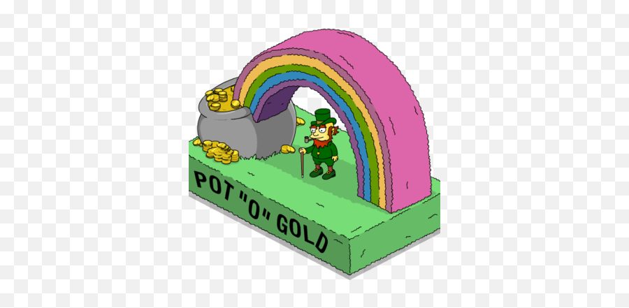 Pot O Gold Float The Simpsons Tapped Out Wiki Fandom - Cartoon Png,Pot Of Gold Png