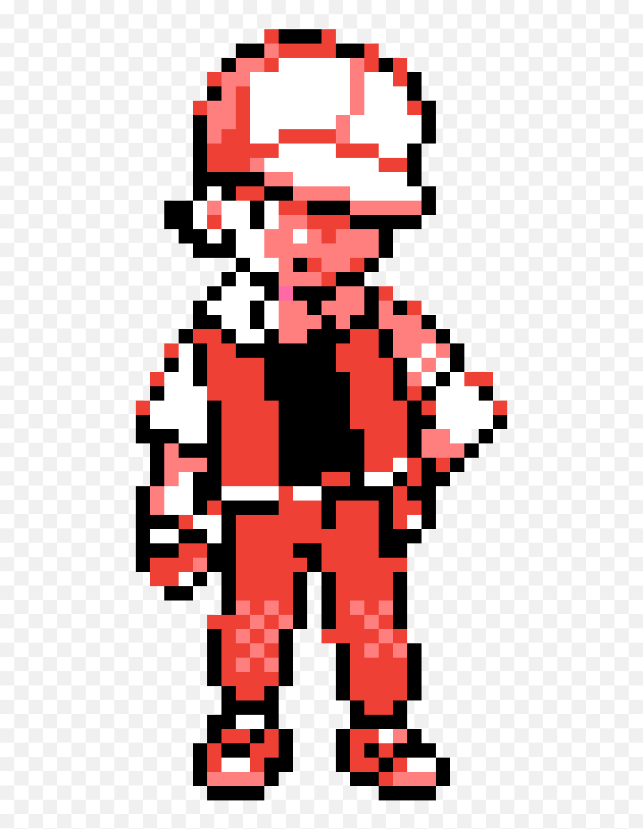 Pixilart - pokemon trainer's red and blue manga sprites. by Anonymous