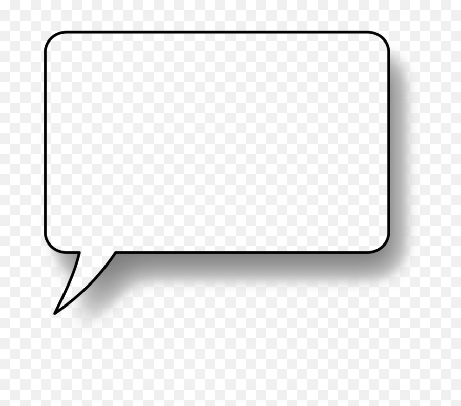 Text Balloon Transparent Images Png - Rectangle Speech Bubble Outline,Text Bubble Transparent Background