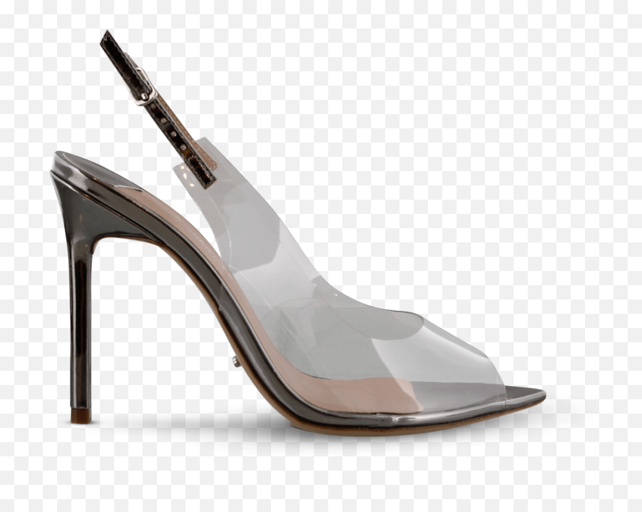 Mystery Clear Vynalitegunmetal Shine Heels - Tony Bianco Indooroopilly Png,Shine Transparent