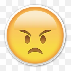 Mad Emoji Clipart - Transparent Background Sad Png
