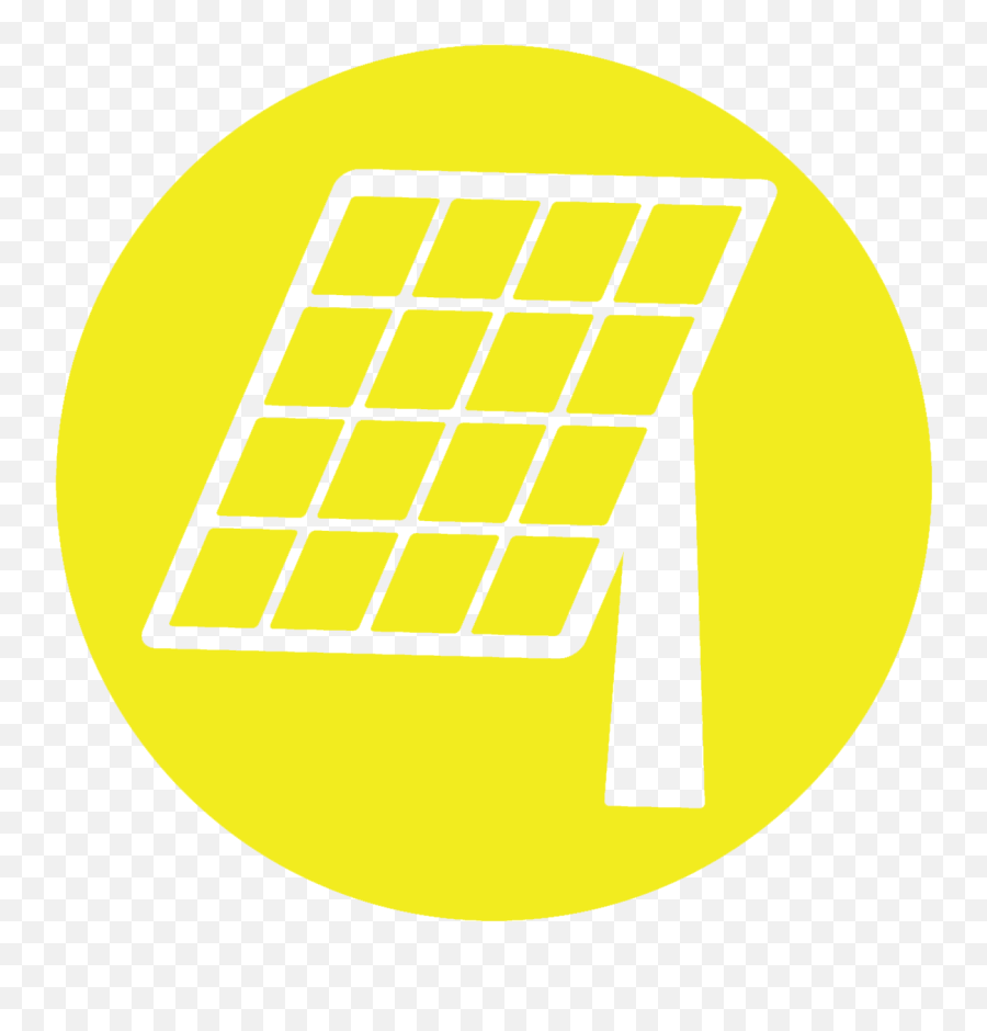 Solar Panel Icon - Circle Png,Yellow Background Png
