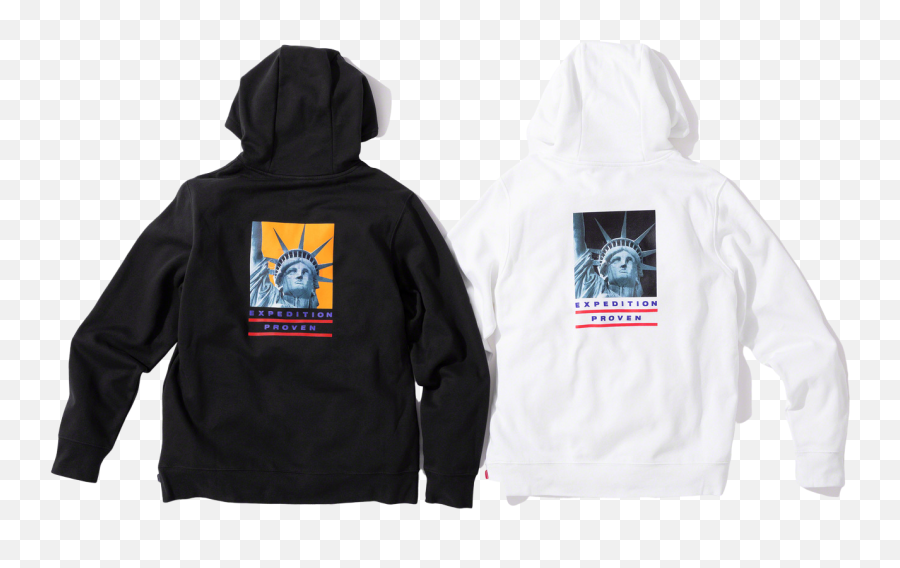 North Face Statue Of Liberty Hooded - Supreme Statue Of Liberty Hoodie Png,Statue Of Liberty Logos