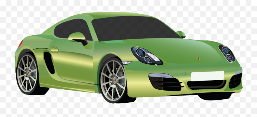 Download Porsche Vector Illustrator Clip Art Free Stock - Porsche Cayman Green Free Png,Porsche Png