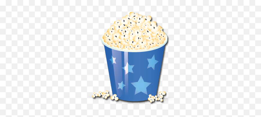 Png Background - Blue Popcorn Png,Popcorn Transparent Background