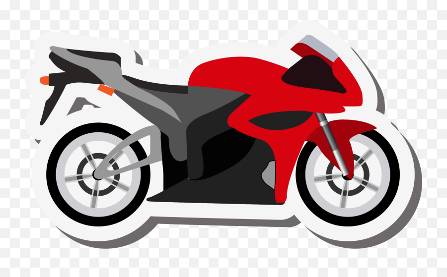 Car Wheel Clipart Motorcycle - Moto Vermelha Png Moto Desenho Png,Car Wheel Png