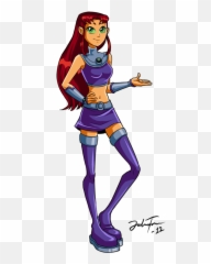 Toon Starfire - Starfire Dc Comics Teen Titans Png,Starfire Png