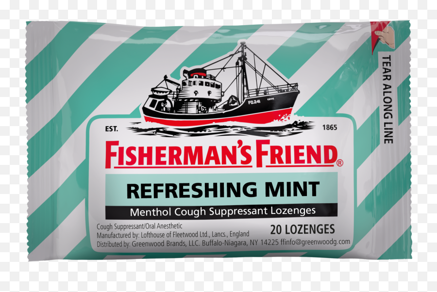 Lozenges For Cough Sore Throat - Sugar Free Fisherman Friend Png,Friend Us On Facebook Logo