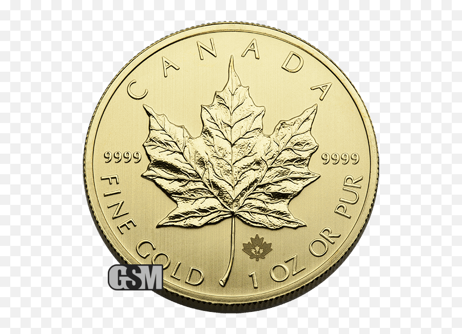 Golden State Mint Precious Metals 1 Oz Canadian Gold Maple Leaf Coin 9999 Fine Random Year Varied Condition - Silver Maple Leaf Canada Coin Png,Canadian Maple Leaf Png