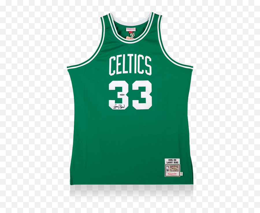 Larry Bird Front Signed Boston Celtics - Sleeveless Png,Larry Bird Png