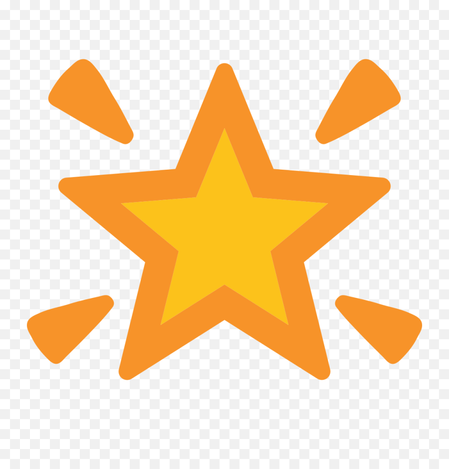 Glowing Star Emoji - Star Emoji Android Png,Star Emoji Transparent