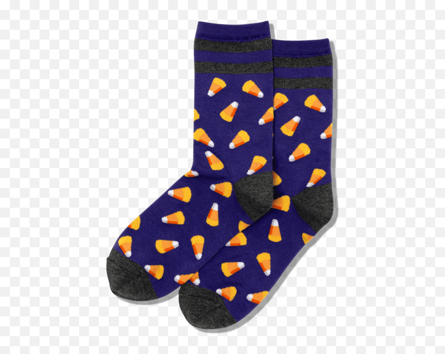 Womenu0027s Candy Corn Crew Socks - Purple Unisex Png,Candy Corn Transparent