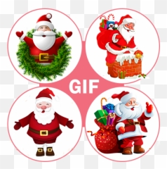 Christmas Gif Stickers - Google Play Transparent Background Santa Claus Clipart png