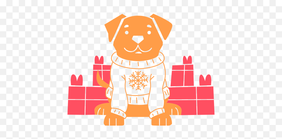 Dog Wearing Christmas Sweater - Transparent Png U0026 Svg Vector Happy,Christmas Sweater Png