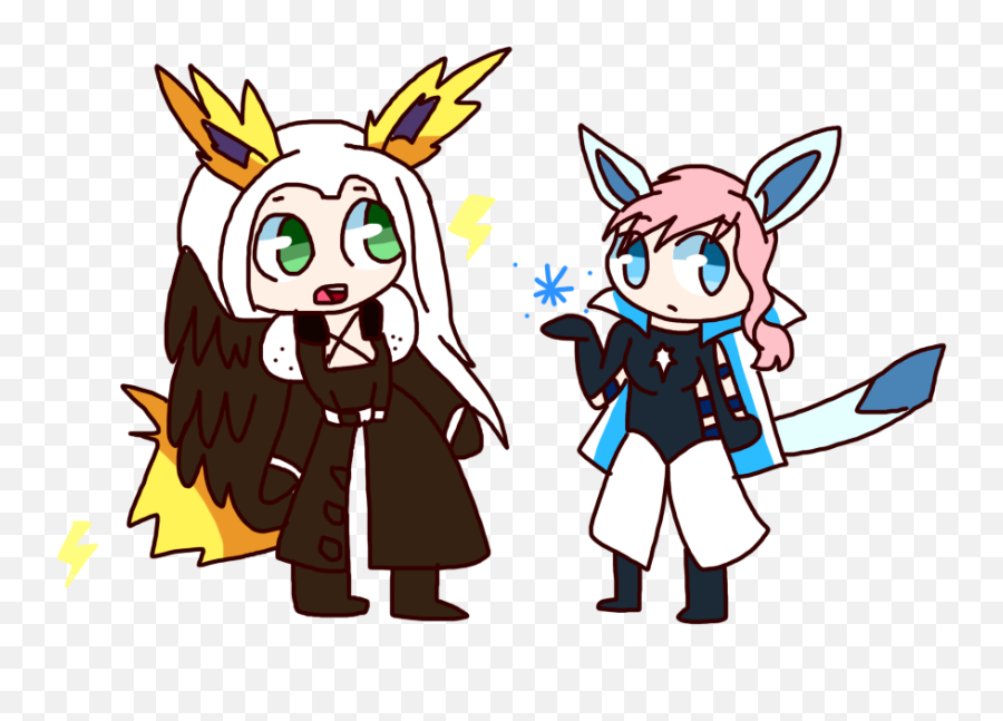 Jolteon And Glaceon - Xxrainbowkawaiiloverxx Foto 43495512 Fictional Character Png,Jolteon Transparent