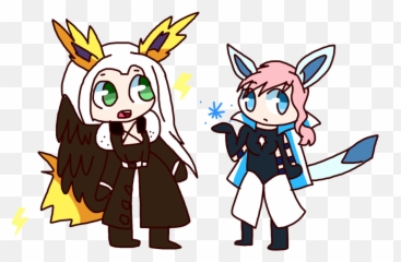 Jolteon And Glaceon - Xxrainbowkawaiiloverxx Foto 43495512 Fictional Character Png,Jolteon Transparent