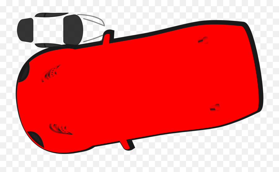 Red Car - Top View 190 Svg Vector Red Car Top View Horizontal Png,Car Top View Png