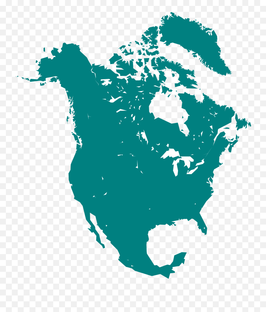 Cartography Of North America - North America Map Svg Png,North America Transparent