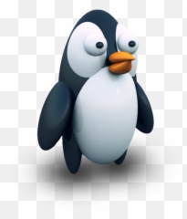 Penguin With Big Eyes Icon Png Clipart - Big Eyes Penguin,Penguins Icon