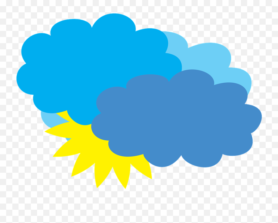 Cloudy Weather Forecast Partly - Rain Cartoon Transparent Clipart Gif Of Cloud Png,Partly Cloudy Weather Icon