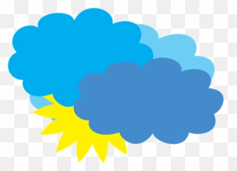 Cloudy Weather Forecast Partly - Rain Cartoon Transparent Clipart Gif Of png
