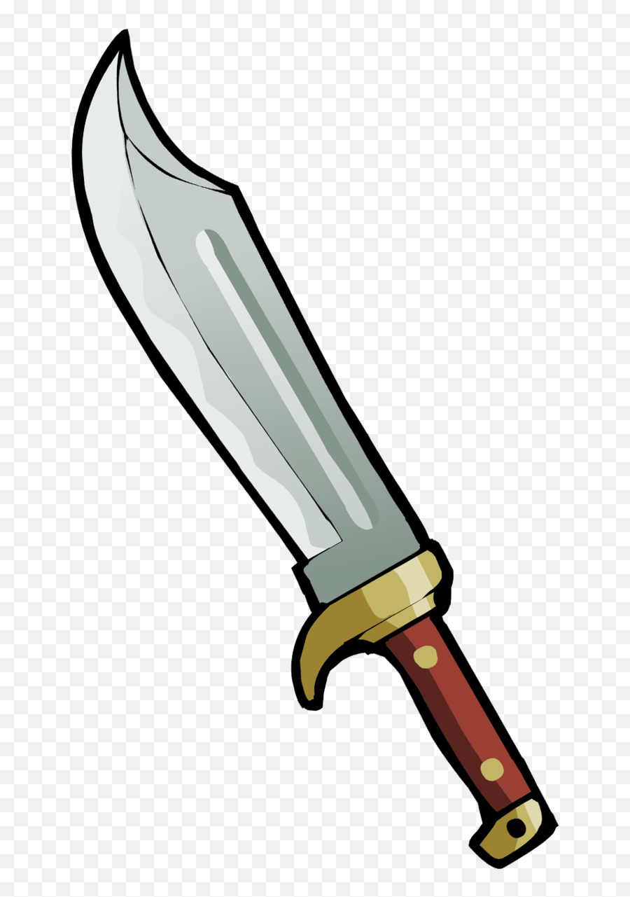 Big Ol Knife - Cartoon Bowie Knife Png,Cartoon Knife Png - free transparent  png images 