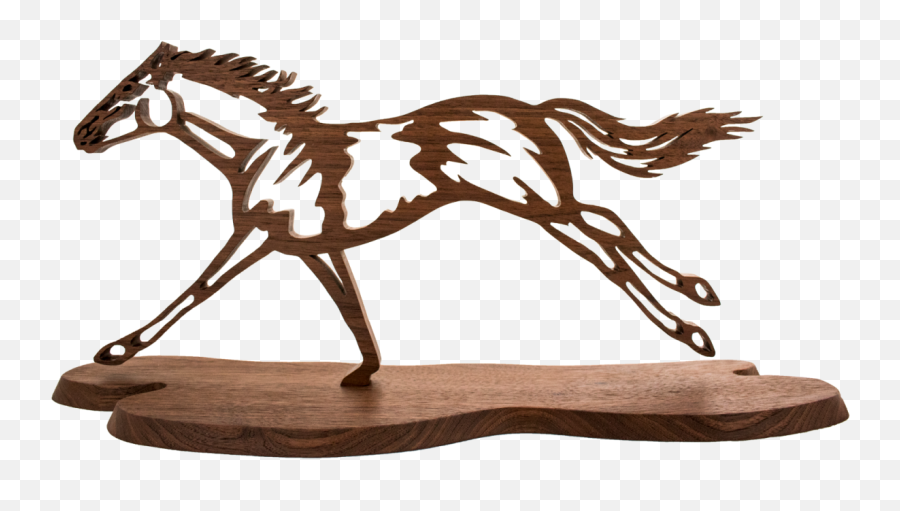 Scroll Saw Horse Running - Bluegrass Wood Art Scroll Saw Wood Art Png,Horse Running Png