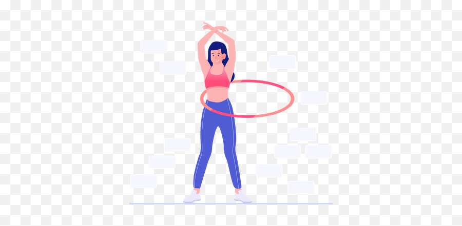 Best Premium Female Runner Wearing Smartwatch Illustration - Hula Hoop Png,Hula Hoop Icon