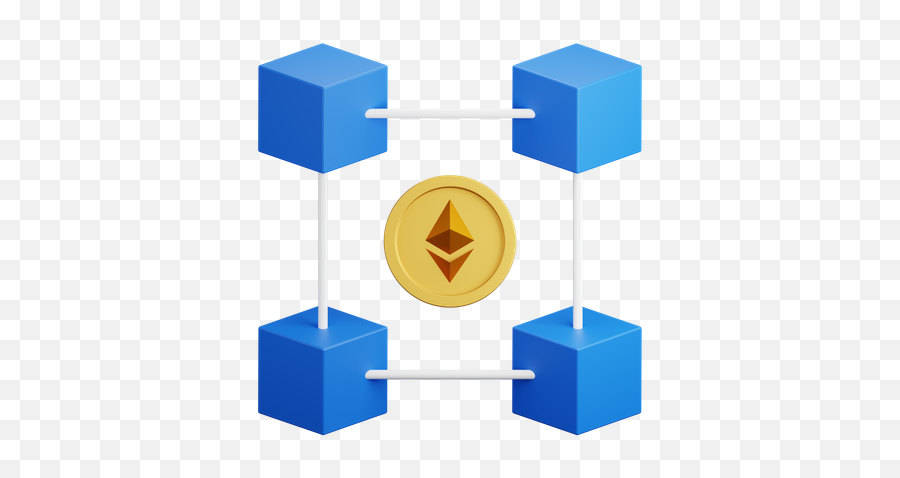 Ethereum Blockchain Icon - Download In Colored Outline Style Png,Blockchain Icon Png