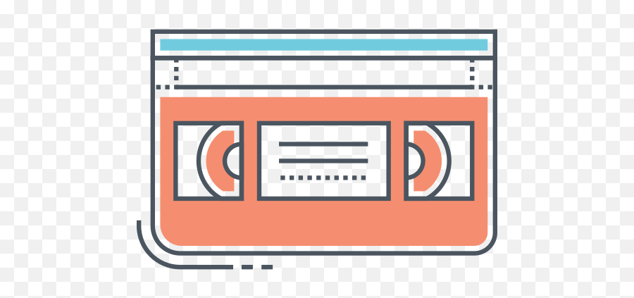 Vhs Tape Vector Icons Free Download In Svg Png Format Cassette Icon