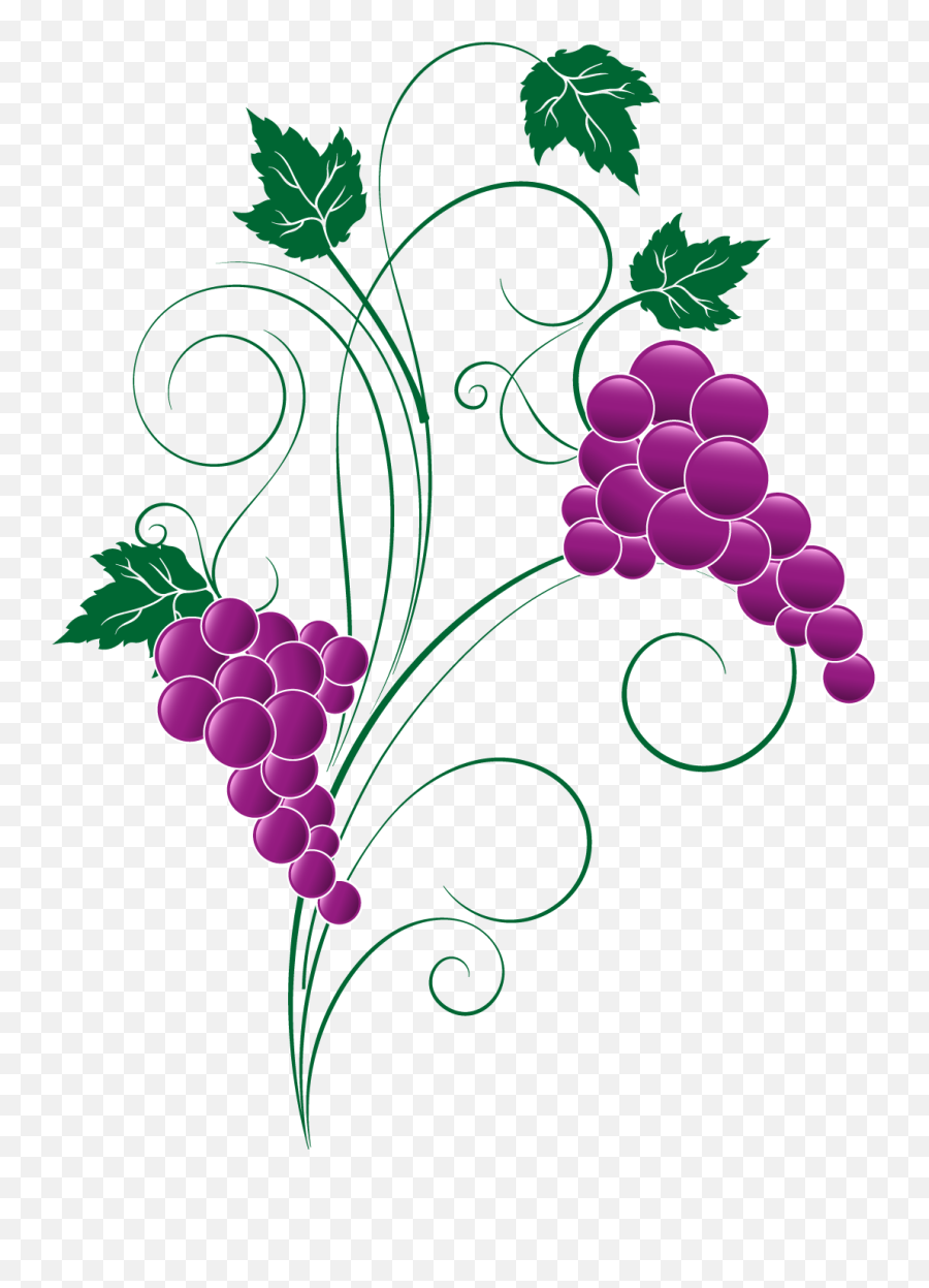 Grape Clipart Png Image - Clip Art Grapes Transparent Png,Grapes Png
