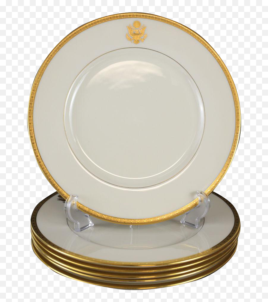6 Lenox Porcelain Presidential Seal - Saucer Png,Presidential Seal Png