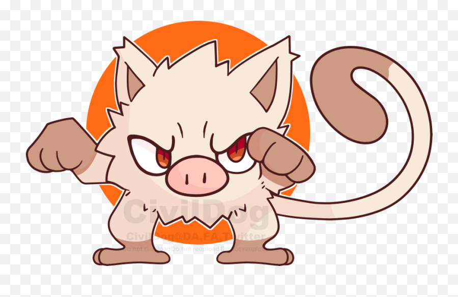 056 Mankey - Mankey Fanart Png,Mankey Png