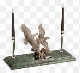 Download Hd Double Soaring Eagle - Soaring Eagles Figurine Png,Soaring Eagle Png