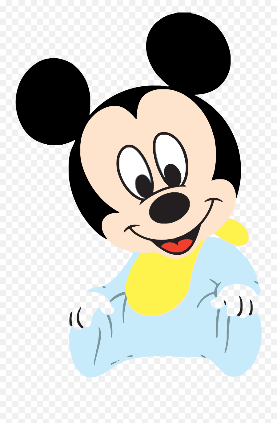 Good Baby Mickey Clipart Png U2013 Clipartlycom - Cartoon Face Of Mickey Mouse,Baby Clipart Png
