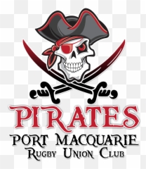 Black Skull And Crossbones Mousepad Png Download - Pirates Port Macquarie Pirates Rugby Union Club,Pirates Png