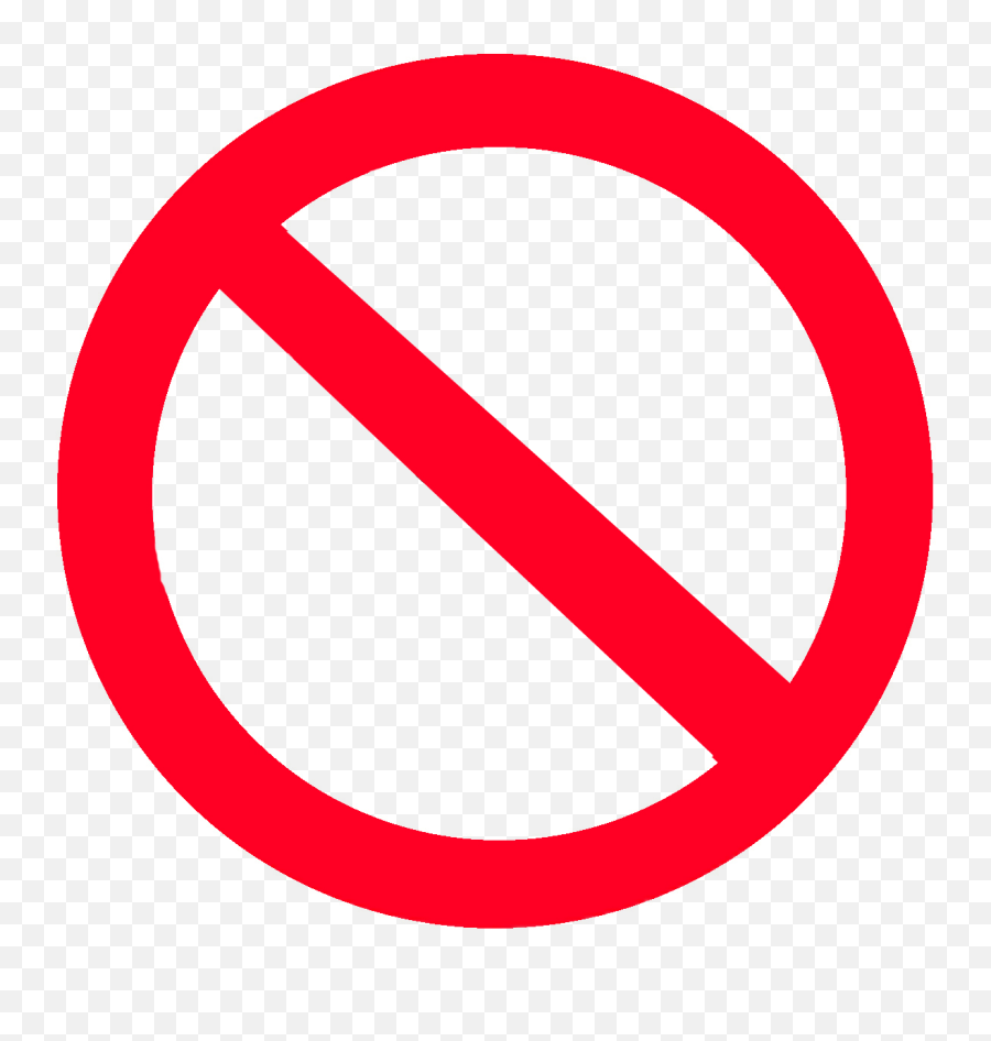 Png Not Transparent Not Allowed Symbol Transparent No Png Free 