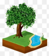 Tree Green Foliage - Free Vector Graphic On Pixabay River 3d Png,Foliage Png