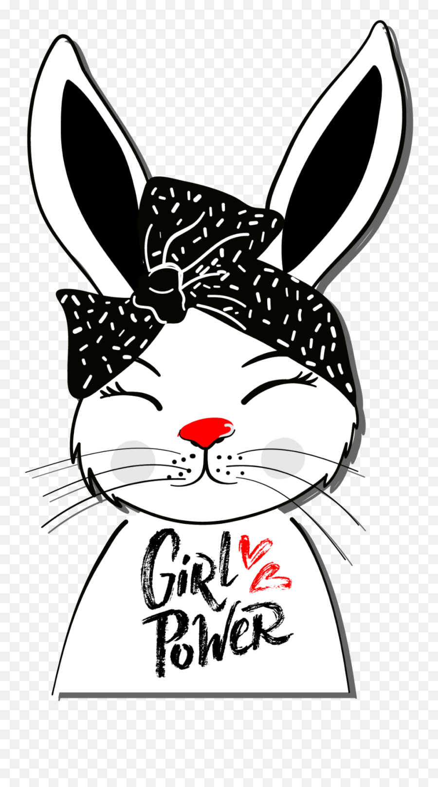 Girl Power U2013 Bunny T - Shirt U2013 Layk Store Png Power Girl Logo,Girl Power Png